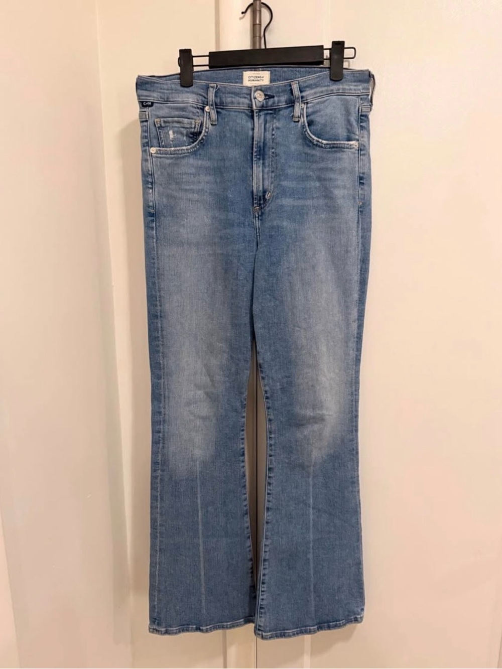 Light Blue Women's High-Rise Straight Jeans